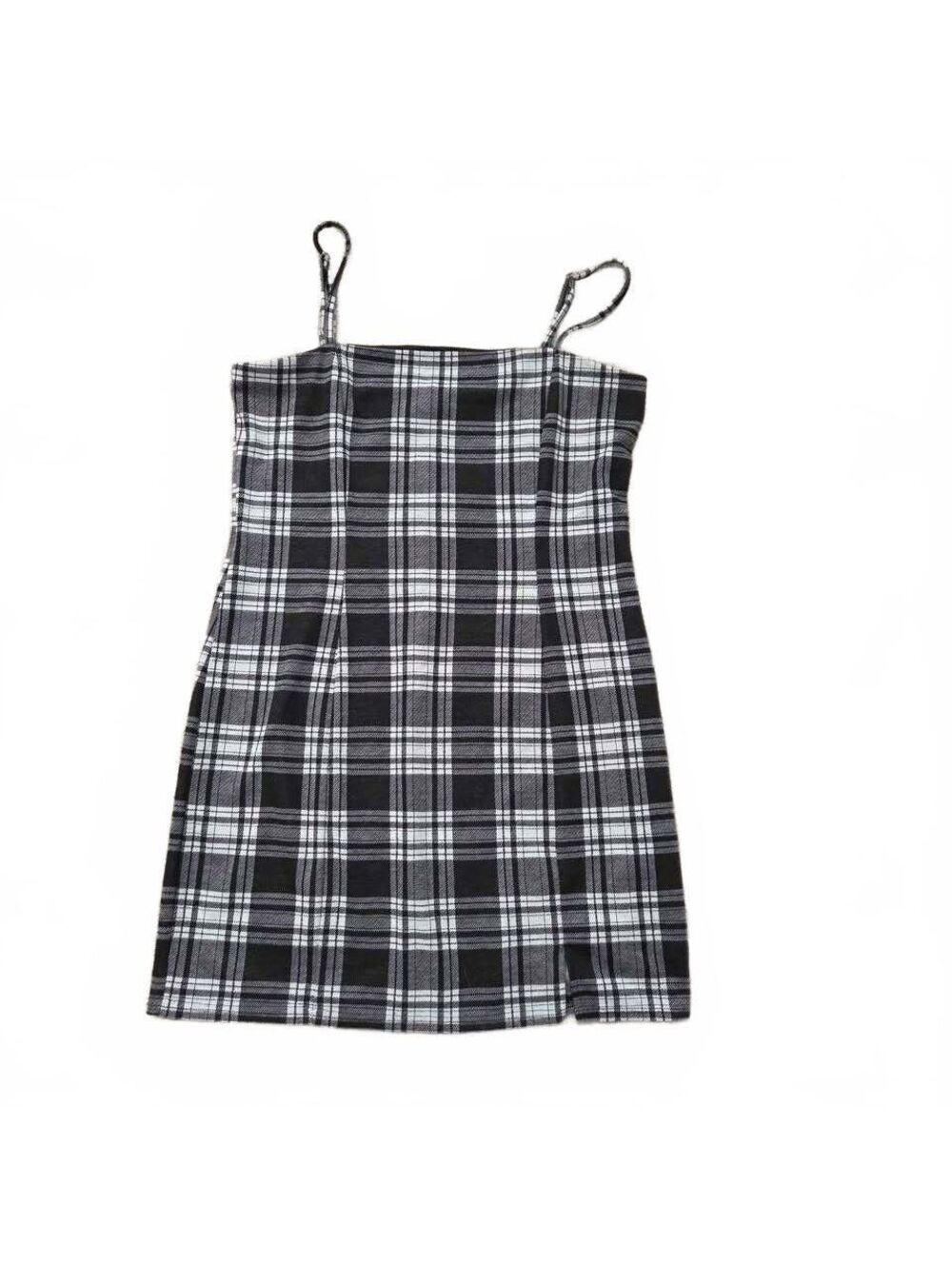 Forever 21 Black and White Plaid Mini Dress Size XL